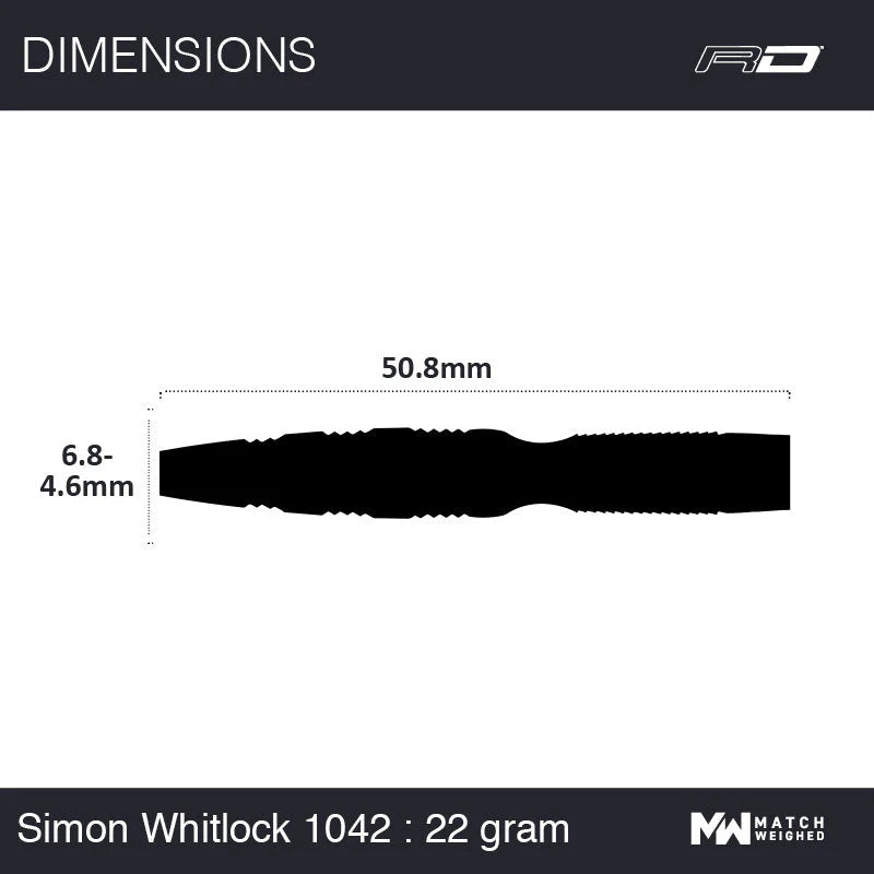 Simon Whitlock 22 gram 90% Tungsten alloy