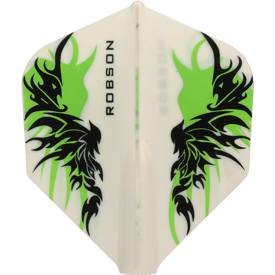 Robson Plus Dart Flights - Standard White Finn