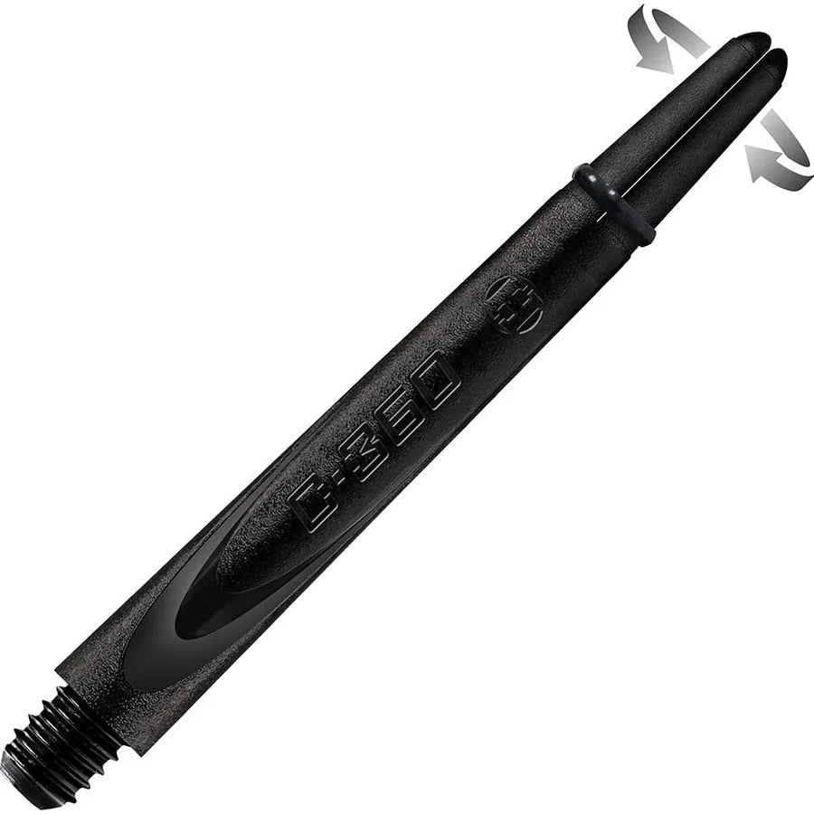 Harrows Carbon 360 Dart Shafts - Black - Medium