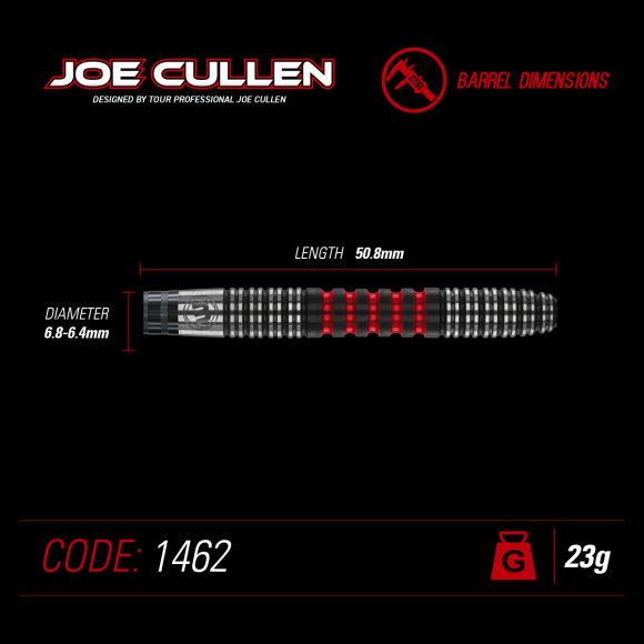 Winmau Joe Cullen 23 gram 90% Tungsten alloy