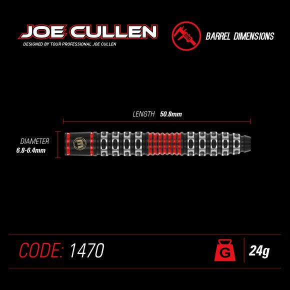 Winmau Joe Cullen S.E. 24 gram 90% Tungsten alloy