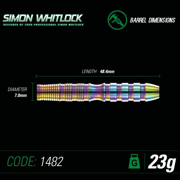 Winmau Simon Whitlock World Cup S.E. 23 gram 90% Tungsten alloy