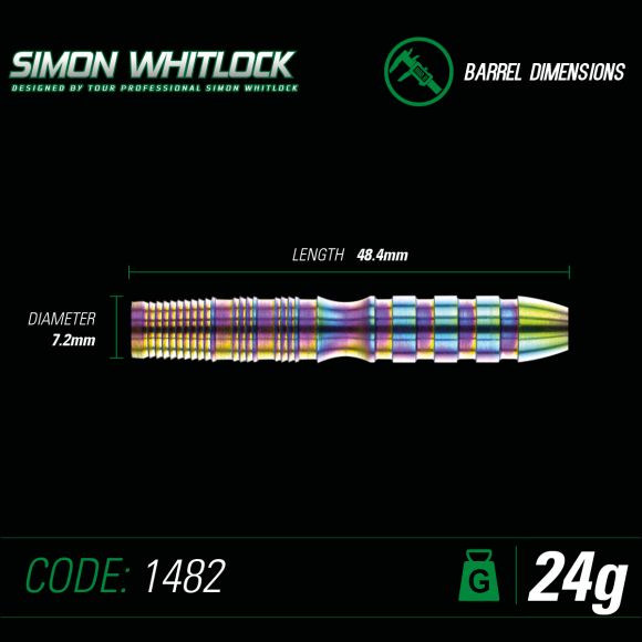 Winmau Simon Whitlock World Cup S.E. 24 gram 90% Tungsten alloy