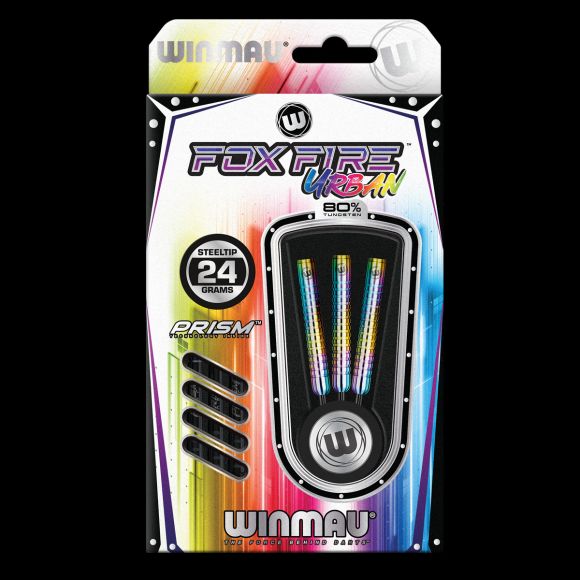 Winmau Foxfire Urban Steel Tip Dart Set 24 gram 80% Tungsten alloy