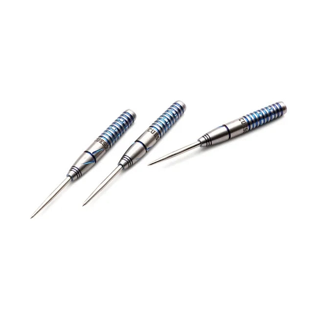 CUESOUL Blue Gem Stone 22 gram 90% Tungsten Steel Tip Dart Set w/ ROST Flights