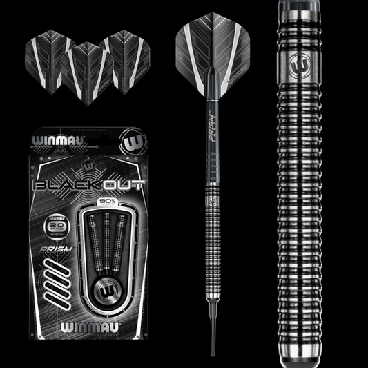 Winmau Blackout 20 gram 90% Tungsten alloy SOFT TIP
