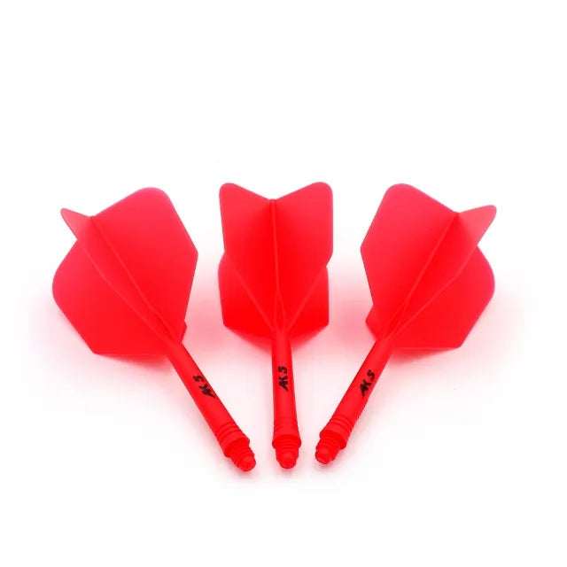 CUESOUL ROST AK5 Integrated Dart Shaft & Flight - Big Wing Shape - Short - Red