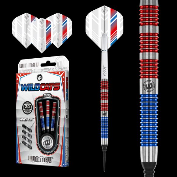Winmau Wildcats 18 gram barrel/20 gram full 90% Tungsten alloy SOFT TIP