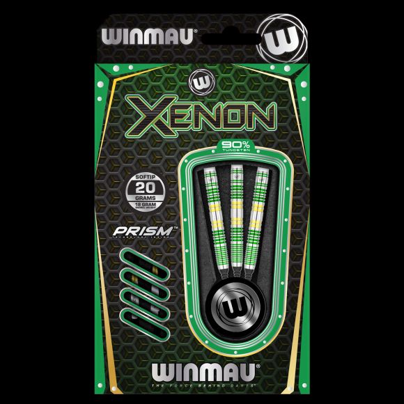Winmau Xenon 20 gram SOFT TIP Dart Set 90% Tungsten alloy