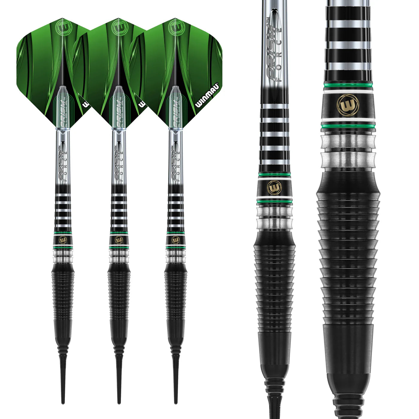 Winmau Sniper Black 2 SOFT TIP Dart Set 20 gram 90% Tungsten Alloy