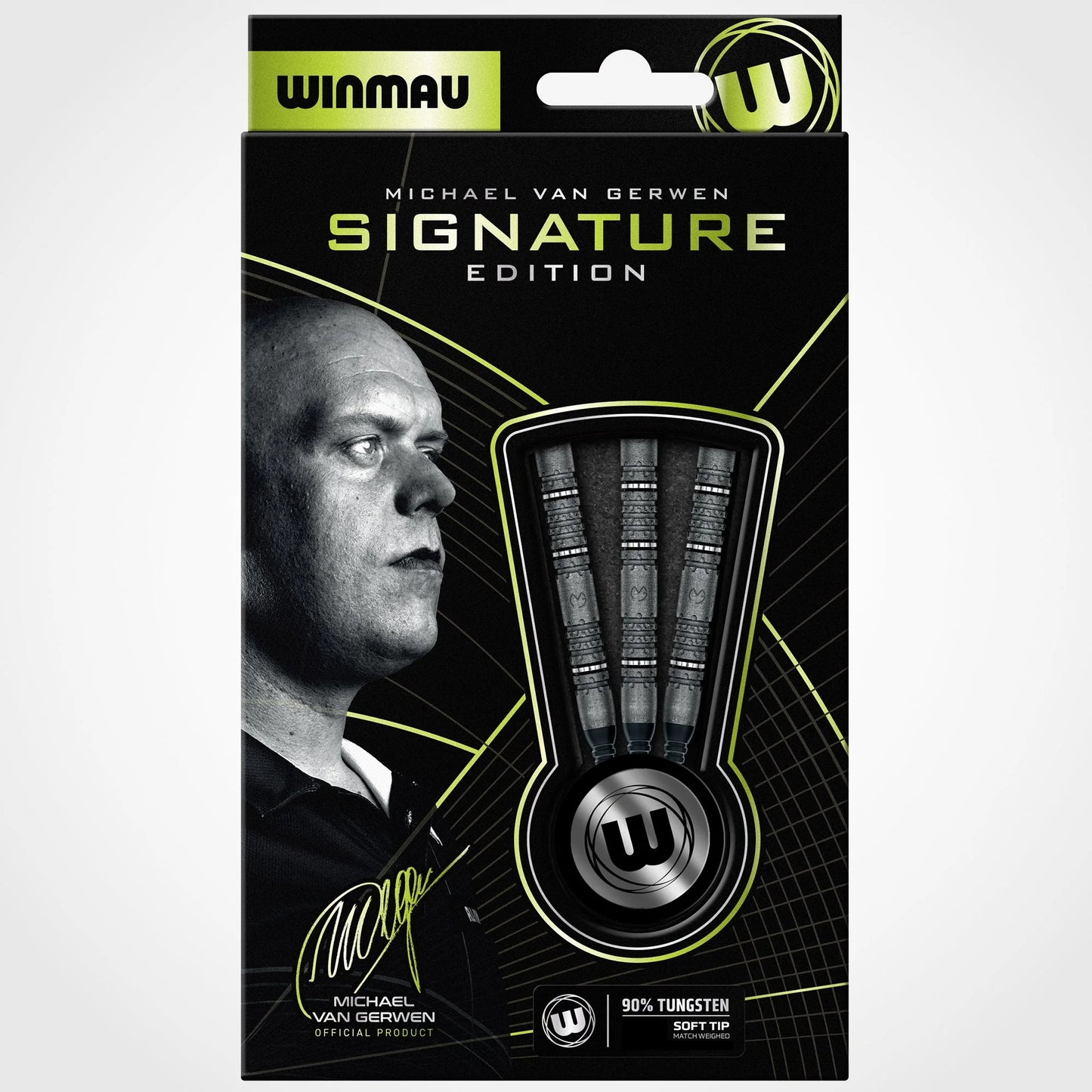 MvG Michael Van Gerwen Signature Edition 18 gram barrel/20 gram full 85% Tungsten alloy Soft Tip