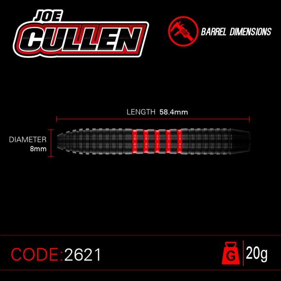 Winmau Joe Cullen Rockstar 20 gram Brass