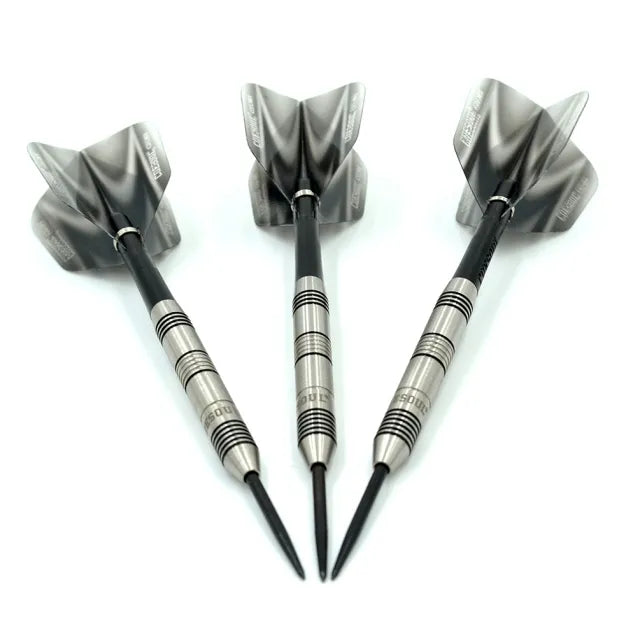 CUESOUL Glory 22 gram Black Lines & Black Shaft 85% Tungsten Steel Tip Dart Set