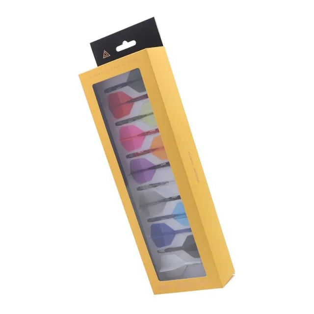CUESOUL ROST 77 Integrated Dart Shaft & Flight - Big Wing Shape - Medium - 12 Pack Assorted Colors