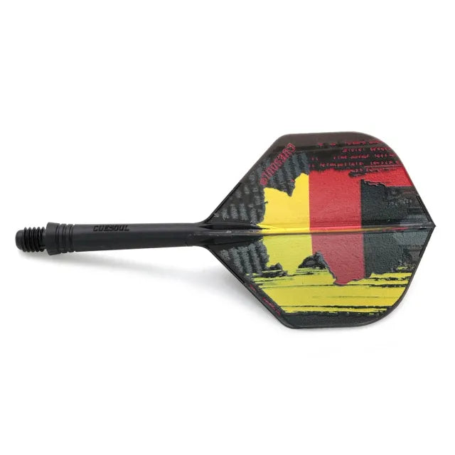 CUESOUL ROST AK5 Integrated Dart Shaft & Flight - Standard Shape - Medium - German Flag
