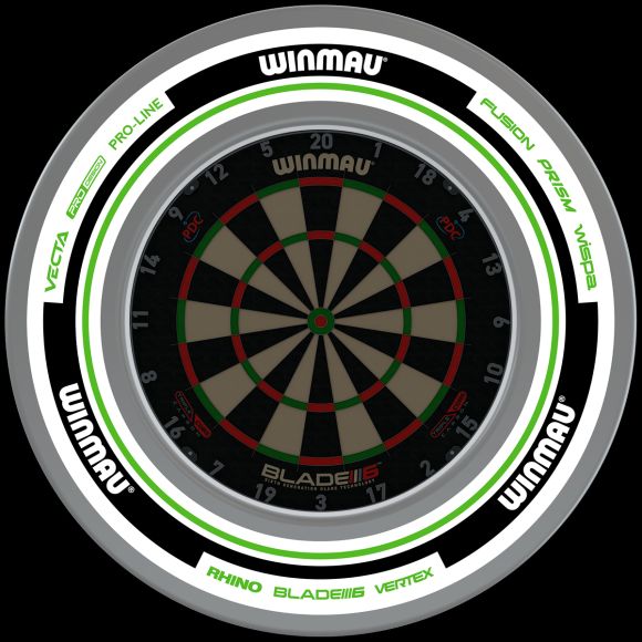 Winmau Advance White/Green Surround