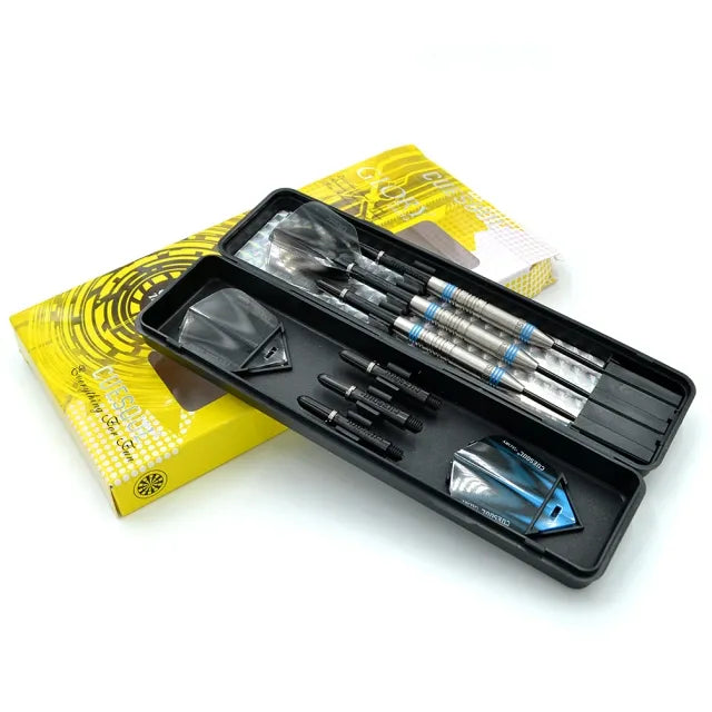 CUESOUL Glory 24 gram Blue Lines & Blue Shaft 85% Tungsten Steel Tip Dart Set