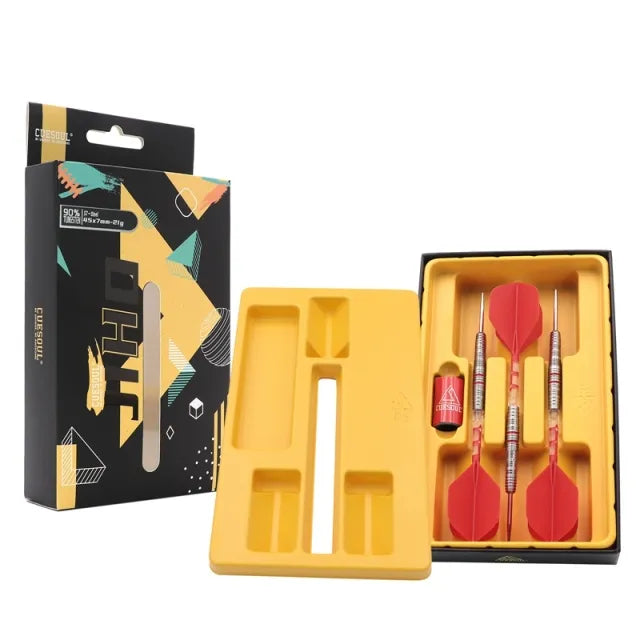 CUESOUL JIHO S7 21 gram 90% Tungsten Steel Tip Dart Set w/ ROST T19 Flight