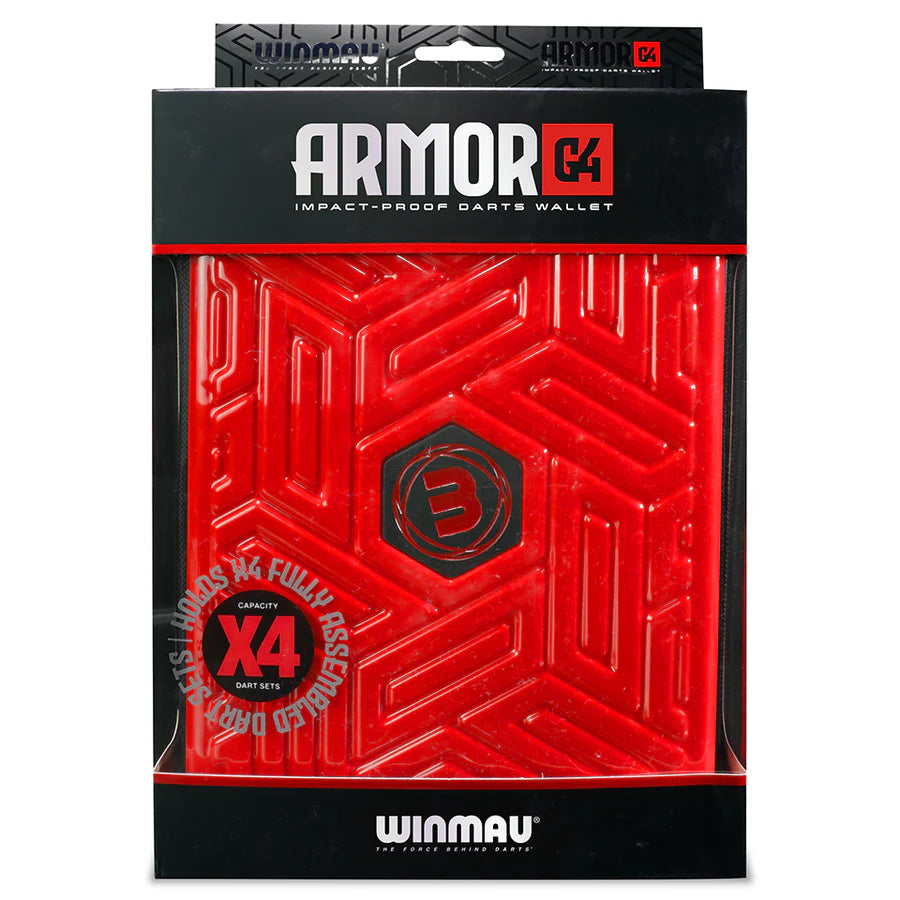 Winmau Armor G4 Red Dart Wallet Case