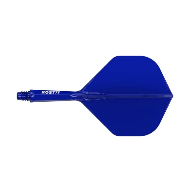 CUESOUL ROST 77 Integrated Dart Shaft & Flight - Big Standard Shape - Medium - Solid Blue