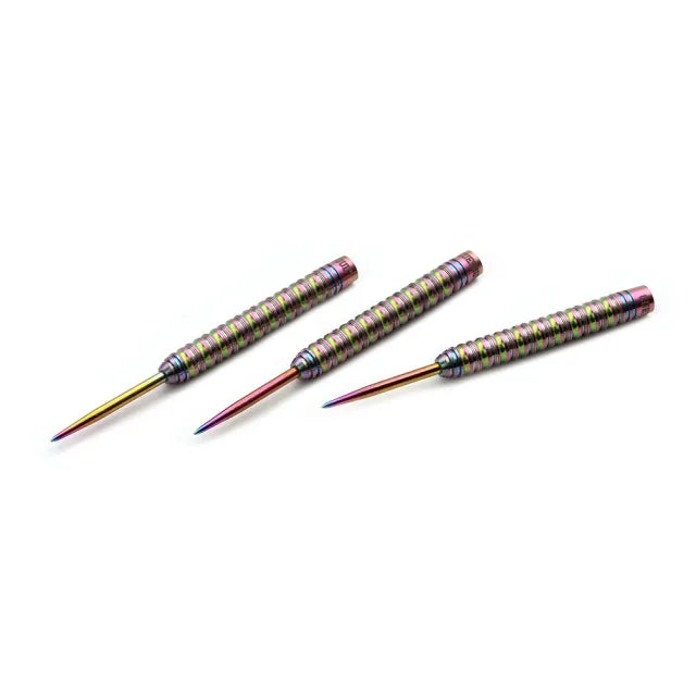 CUESOUL Pink Gem Stone 22 gram 90% Tungsten Steel Tip Dart Set w/ ROST Flights