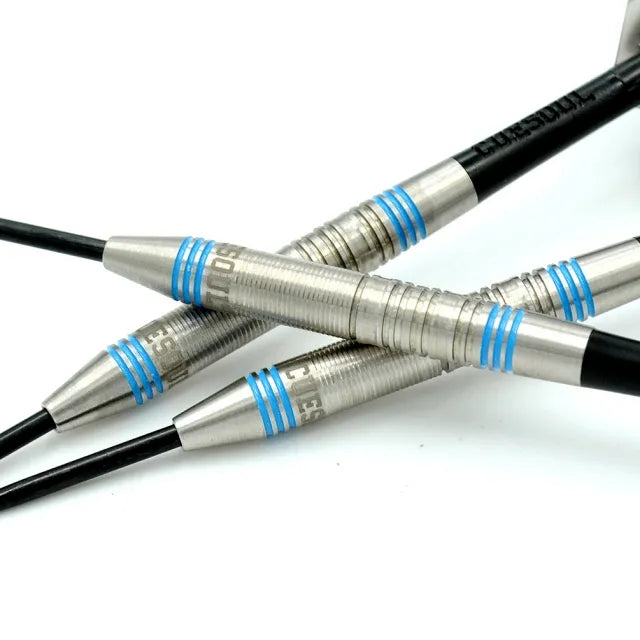 CUESOUL Glory 24 gram Blue Lines & Blue Shaft 85% Tungsten Steel Tip Dart Set