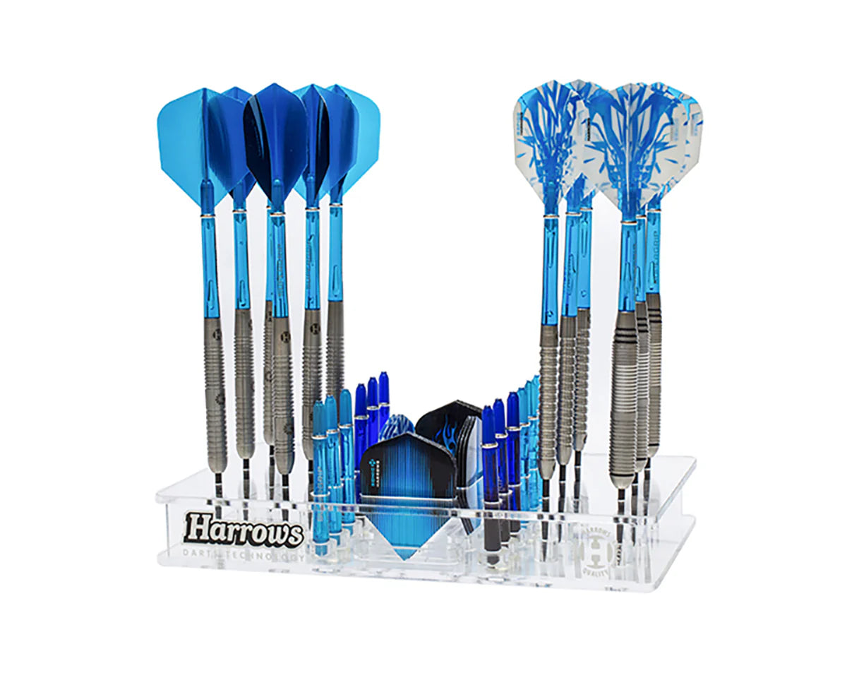 Harrows Darts Station - 12 Darts - 12 Flights - 12 Shafts - Orgainzer