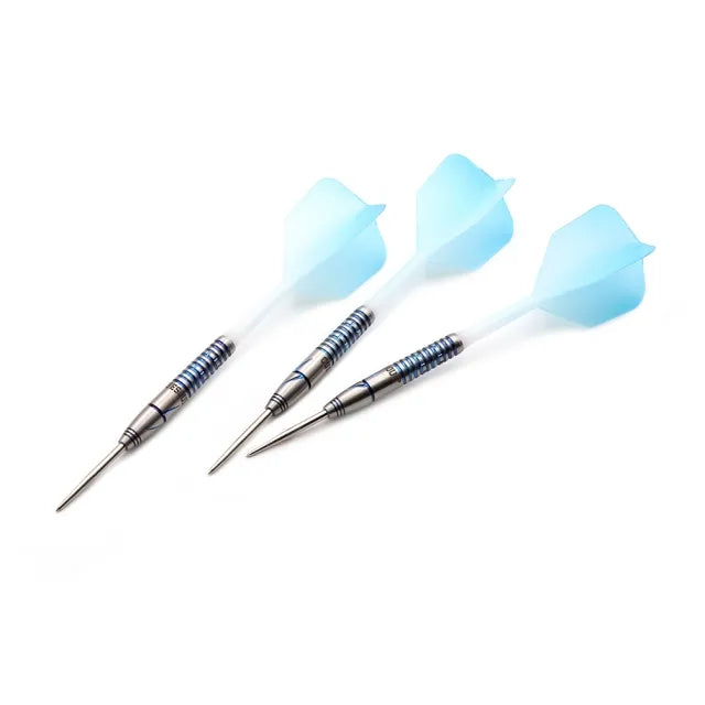 CUESOUL Blue Gem Stone 22 gram 90% Tungsten Steel Tip Dart Set w/ ROST Flights