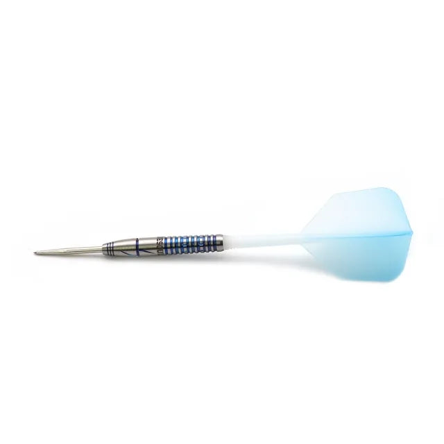 CUESOUL Blue Gem Stone 22 gram 90% Tungsten Steel Tip Dart Set w/ ROST Flights