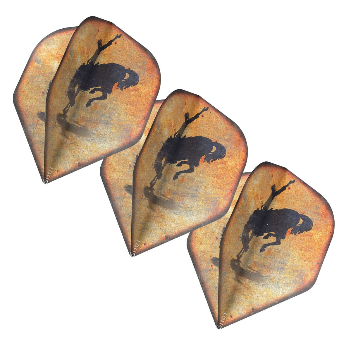 Shot Americana Bronco Dart Flight Set Standard