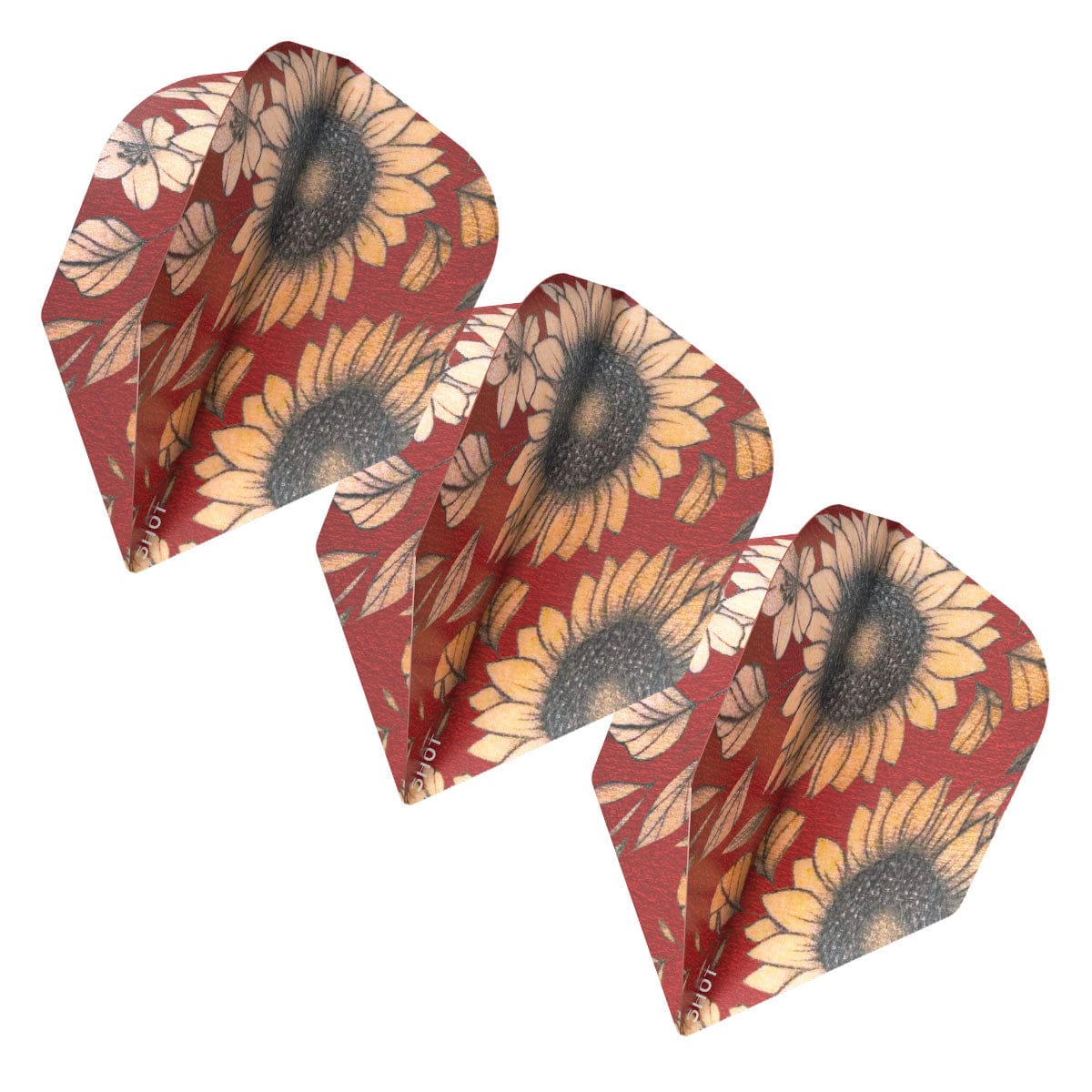 Shot Sunflower Dart Flight Set-Small Standard
