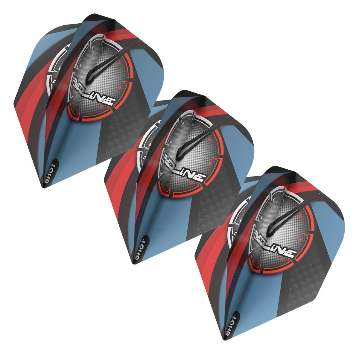 Shot Redline BLAZ3D Dart Flight Set Small Standard