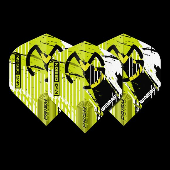Prism Delta MvG (Michael Van Gerwen) Green & Black Stripe Extra Thick