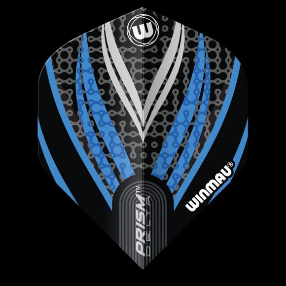 Winmau Prism Delta Black, White & Blue Extra Thick Flights