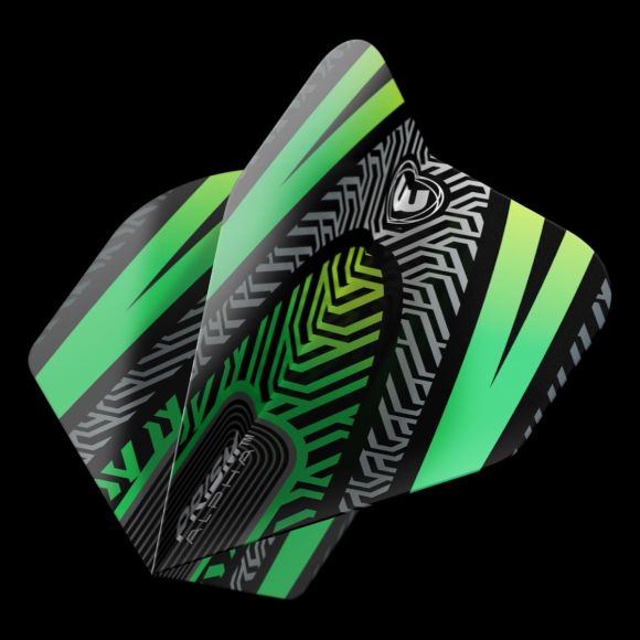 Winmau Prism Alpha Black & Green Extra Thick