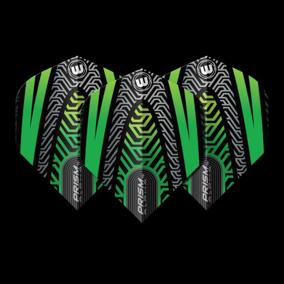 Winmau Prism Alpha Black & Green Extra Thick