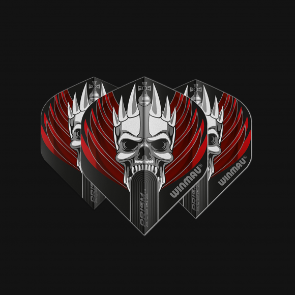 Prism Alpha Skull Black & Red Extra Thick