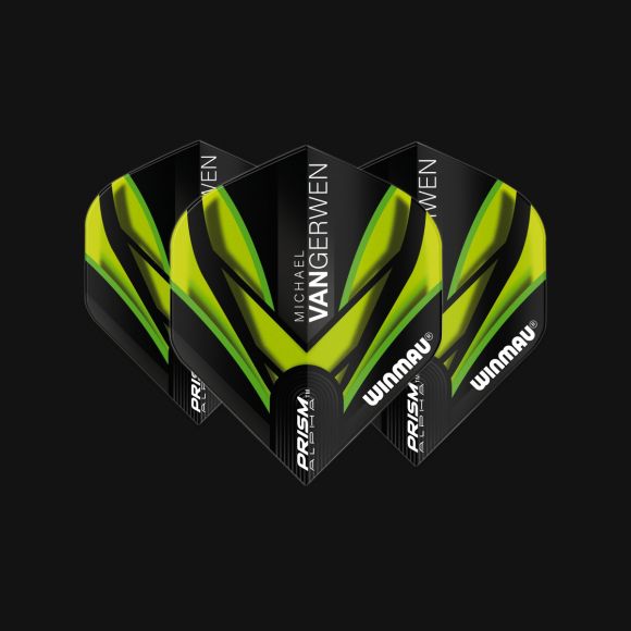 Prism Alpha MvG (Michael Van Gerwen) Black & Green Extra Thick