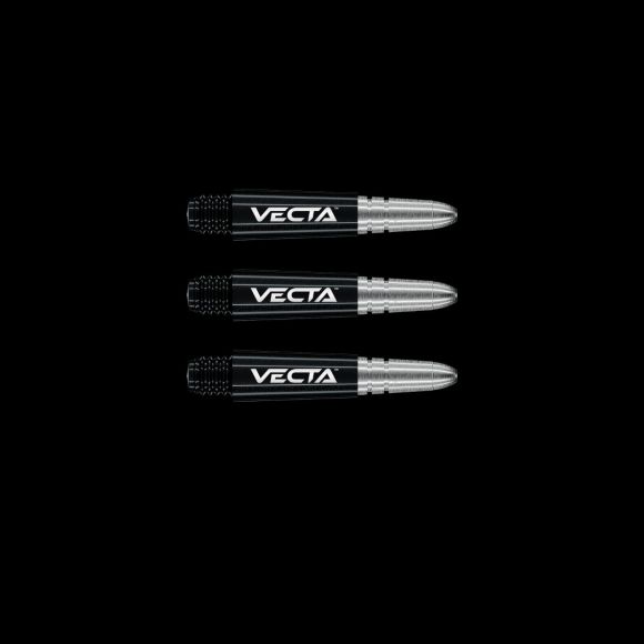 Winmau Vecta Black & Silver Short Shafts
