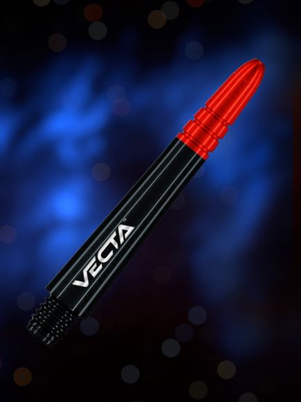 Winmau Vecta Black & Red Intermediate Shafts