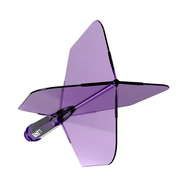CUESOUL ROST 77 Integrated Dart Shaft & Flight - Big Wing Shape - Short - Transparent Purple