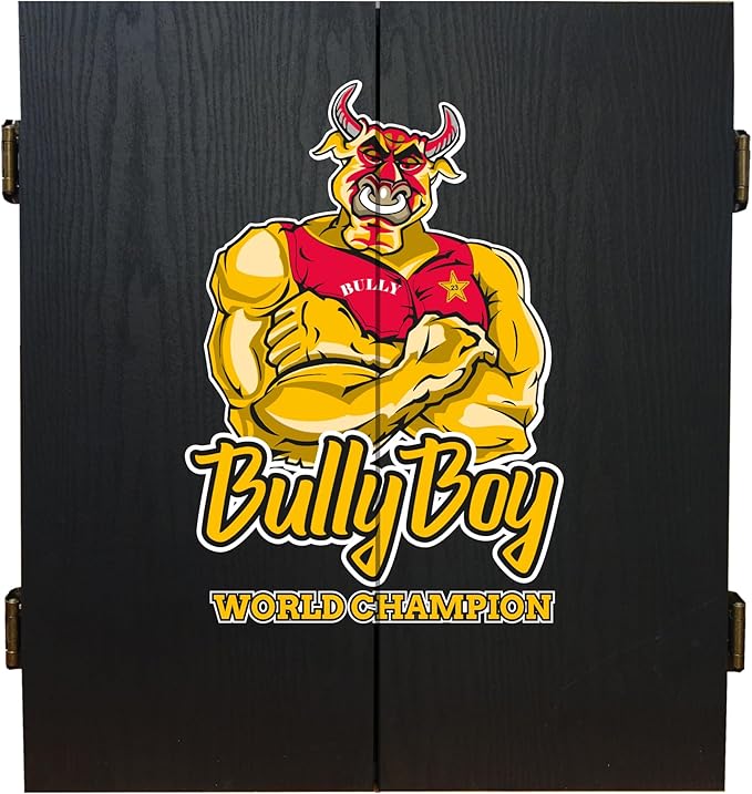 Shot Michael Smith Bully Boy Dartboard Cabinet Set