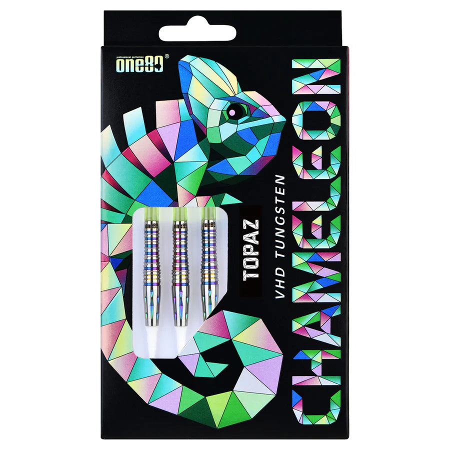 One80 Chameleon Topaz 18 gram 90% Tungsten Soft Tip Dart Set