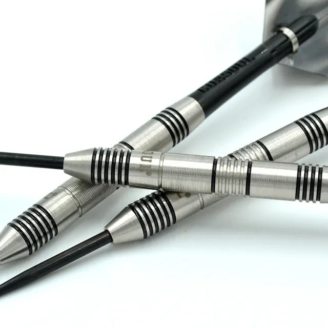 CUESOUL Glory 22 gram Black Lines & Black Shaft 85% Tungsten Steel Tip Dart Set