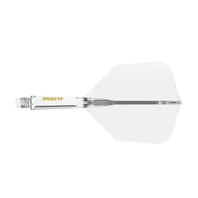 CUESOUL ROST 77 Integrated Dart Shaft & Flight - Big Wing Shape - Long - Transparent R/Y/B