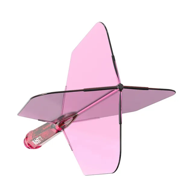 CUESOUL ROST 77 Integrated Dart Shaft & Flight - Big Wing Shape - Long - Transparent Pink