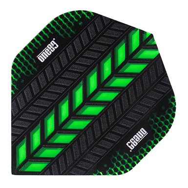 One80 Axis 01 Black/Green Dart Flights