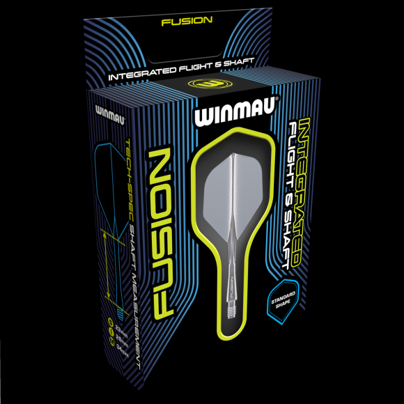 Winmau Fusion Integrated Flight & Shaft Short - Grey Smoke