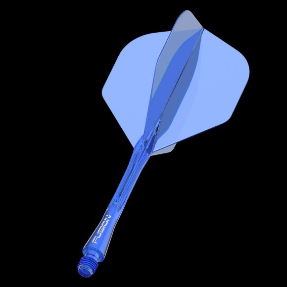 Winmau Fusion Integrated Flight & Shaft Solid Blue Medium