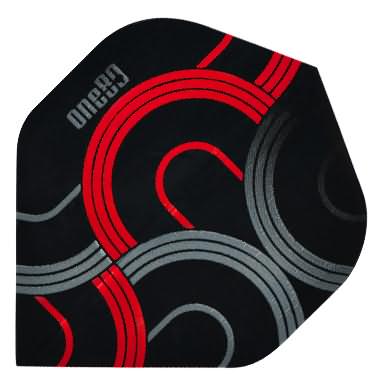One80 Circult Black/Red Dart Flights